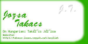 jozsa takacs business card